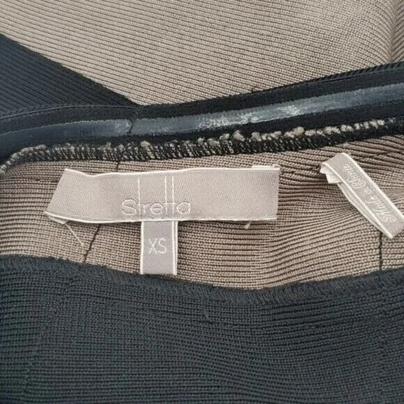 Stretta Jessica Black One Shoulder Bandage Bodycon Dress XS Party - Picture 8 of 9